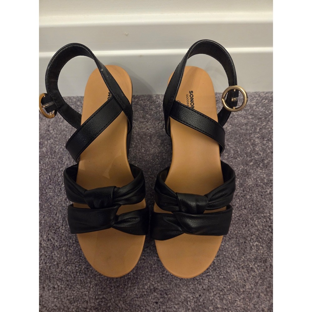 Sonoma women's black sandals size 8‎